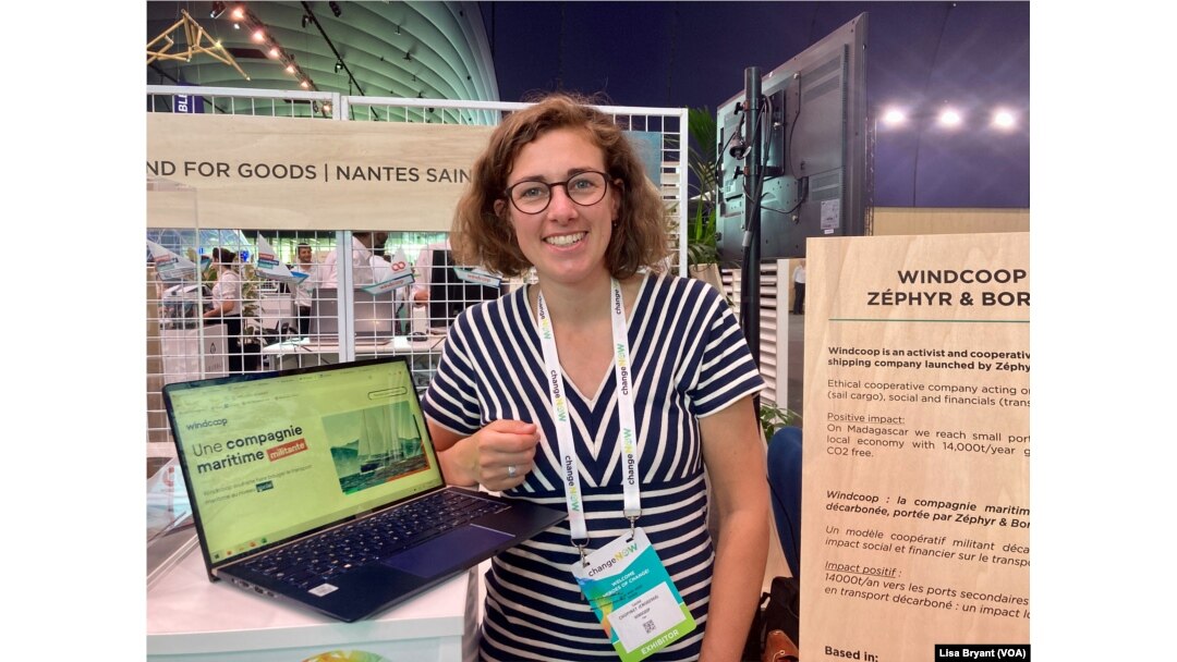 Louise Chopinet from French startup Windcoop, Paris, May 19, 2022.