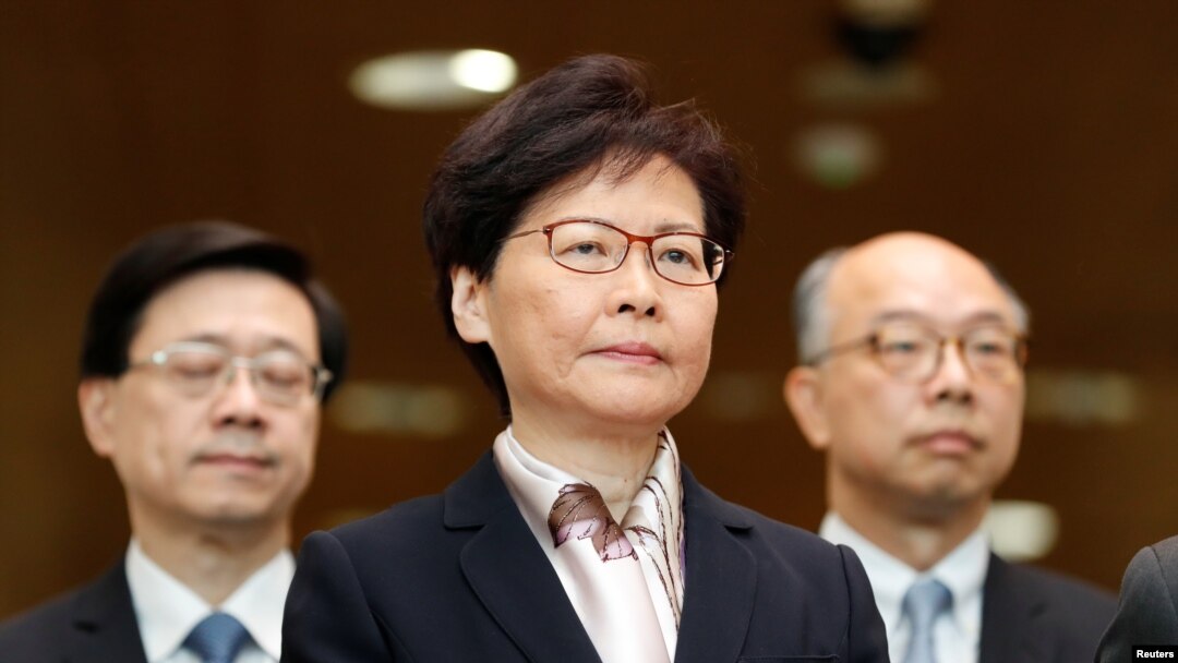 Hong Kong Chief Executive Carrie Lam attends a news conference in Hong Kong, China August 5, 2019. REUTERS/Kim Kyung-Hoon