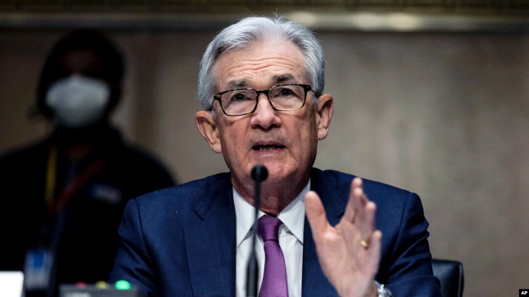 U.S. Federal Reserve Board Chairman Jerome Powell testifies during his re-nomination hearing before a Senate Committee, on Capitol Hill in Washington, Jan. 11, 2022. 