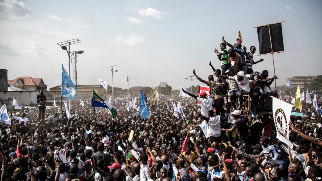 Balandi ya Martin Fayulu na meeting na place Ste Therese, N'Djili, Kinshasa, le 3 fevrier 2019.
