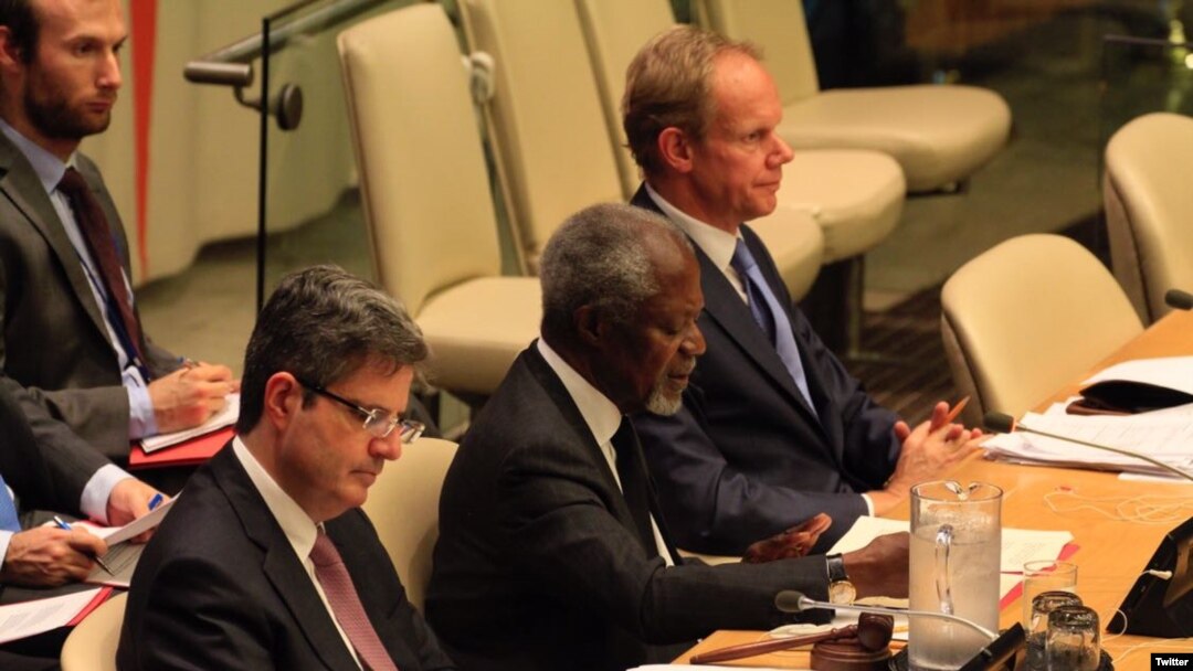 လုံခြုံရေးကောင်စီမှာ Kofi Annan မြန်မာ့အရေးရှင်းလင်း။