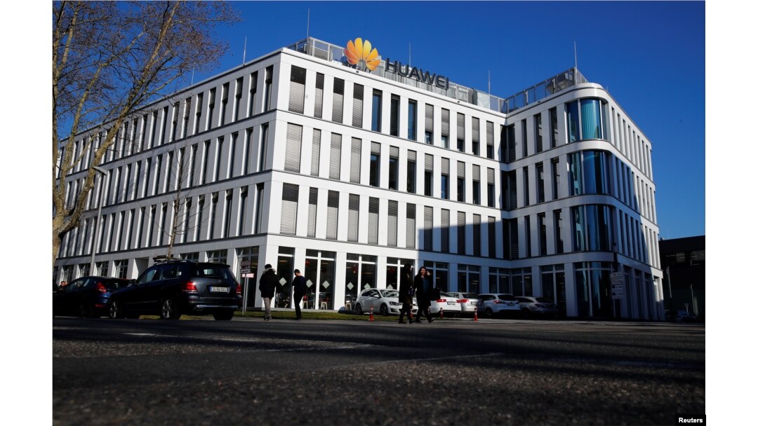 General view of the German headquarters of China's telecommunications giant Huawei Technologies in Duesseldorf, Germany, Feb. 18, 2019.