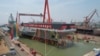 2022年6月17日中国第三艘航空母舰”福建舰“在上海船坞举行命名仪式