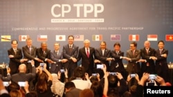 跨太平洋11国2018年3月8日签署《全面与进步跨太平洋伙伴关系协定》（CPTPP）。
