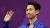 哈萨克斯坦男子花样滑冰名将丹尼斯·谭在平昌冬奥会上。（2018年2月16日）
