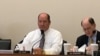 美國眾議院外交事務委員會亞太小組委員會成員約霍 （Rep. Ted Yoho, R-FL）2019年12月10日在該委員會舉行的國際人權日聽證會上發表對中國的看法。 (美國之音鐘辰芳拍攝)