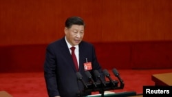 2022年10月16日，中共总书记习近平在二十大会议开幕式上发表讲话。