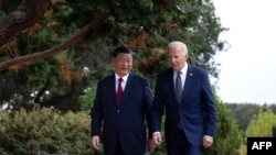 美国总统拜登与中国国家主席习近平在旧金山郊外举行会谈。（法新社2023年11月15日）