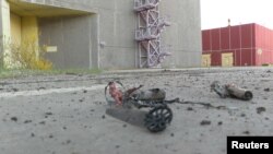 Предметы, которые администрация ЗАЭС назвала обломками БПЛА. 7 апреля 2024 г.