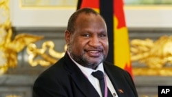 FILE - Papua New Guinean Prime Minister James Marape in Tokyo on Sept. 27, 2022.