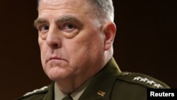美军参谋长联席会议主席马克·米利（Mark Milley）2023年3月29日在参议院军事委员会作证。（路透社）