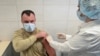A Russian Army service member receives an injection with Sputnik V (Gam-COVID-Vac) vaccine against the coronavirus disease (COVID-19) at a clinic in the city of Rostov-On-Don, Russia, on December 22, 2020.