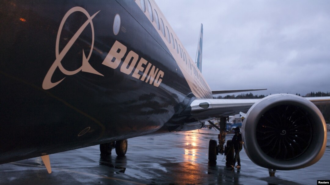 Boing 737 Max u hangaru u Rentonu, u državi Vašington. 