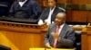Newly-elected President of South Africa Cyril Ramaphosa addresses lawmakers in parliament, in Cape Town, South Africa, Feb. 15, 2018. 